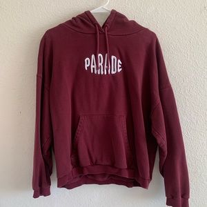Parade Embroidered Maroon Hoodie